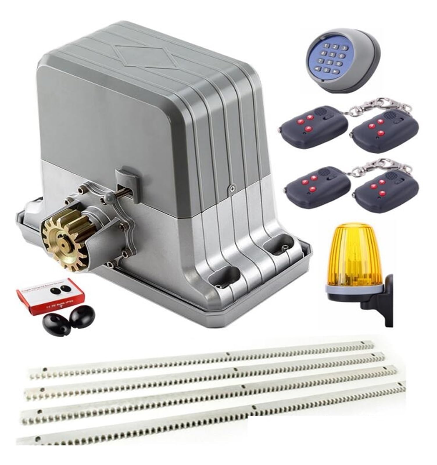 Rsgxlfqzvak Kit12-7M Automatic Gate Opener, Dhl Free Waterproof Sliding Automatic Gate Opener 1800Kg Motor Engine With 6M 7M 8M 9M Racks Optional(Kit12-7M)