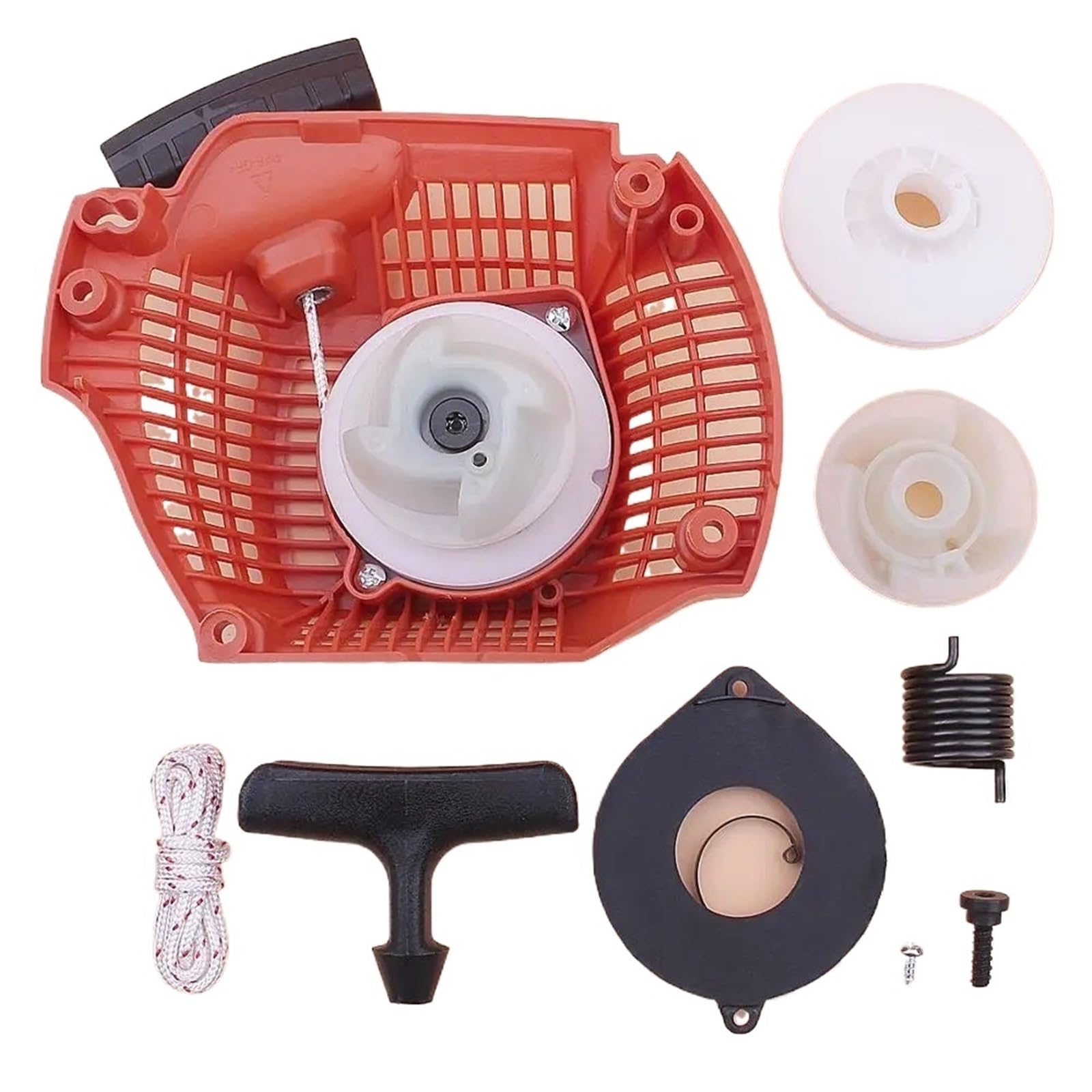 Arranque de Retroceso con rebobinado for Motosierra H/U/S/Q/V/A/R/NA 435, 435E, 440, 440E, polea, Resorte, Mango, Cuerda, Kit 544287002