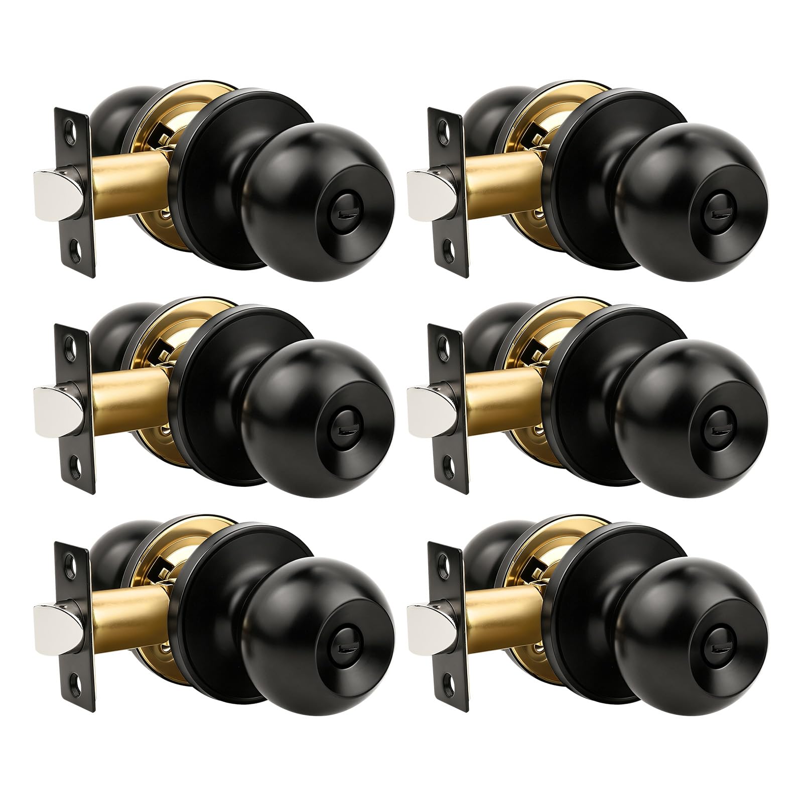 Privacy Door Knobs - 2 Pack Satin Nickel -20 Privacy Door Knobs - 2 Pack Satin Nickel -20