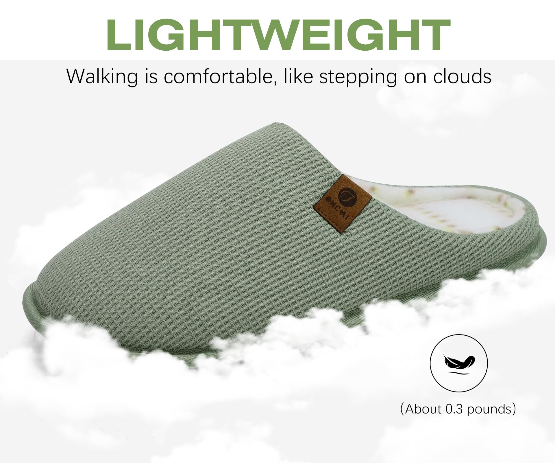 ONCAI Pantofole da Uomo Invernali Ciabatte da Casa con Memory Foam Calde Pelliccia Sintetica Cotone Scarpe Accogliente Antiscivolo Suola EU Dimensione 40-49