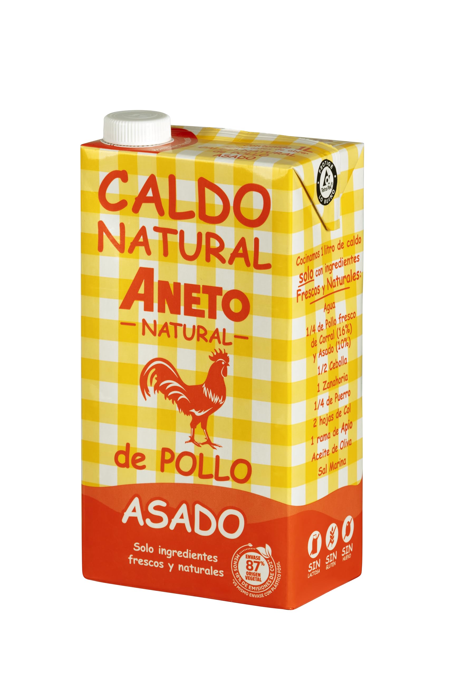 Aneto Caldo de Pollo Asado 100% Natural - 6x1L