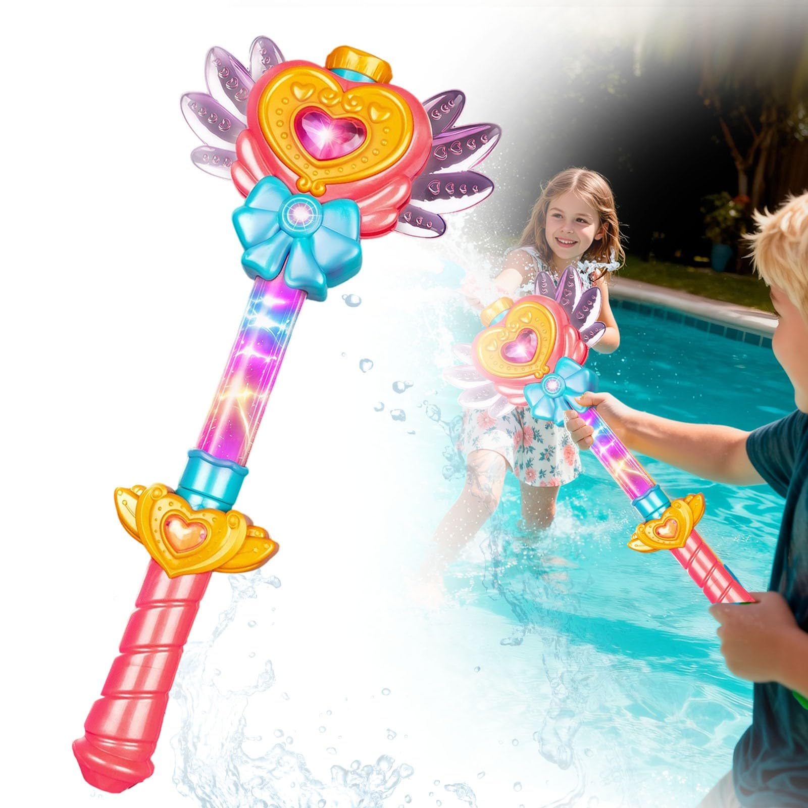 2026 New Ant Shaped Water Blaster, High Pressure Pull-Out Water Spay, Animal Shaped Water Blaster for Outdoor Backyard Beach Lake Park Swimming Pool (Magic Wand-Orange, 1 pc)