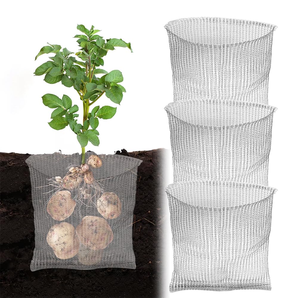 3er-Set Edelstahl-Wühlmauskörbe 45x40 Cm – Wurzelschutz Für Pflanzen, Gemüse & Blumenzwiebeln