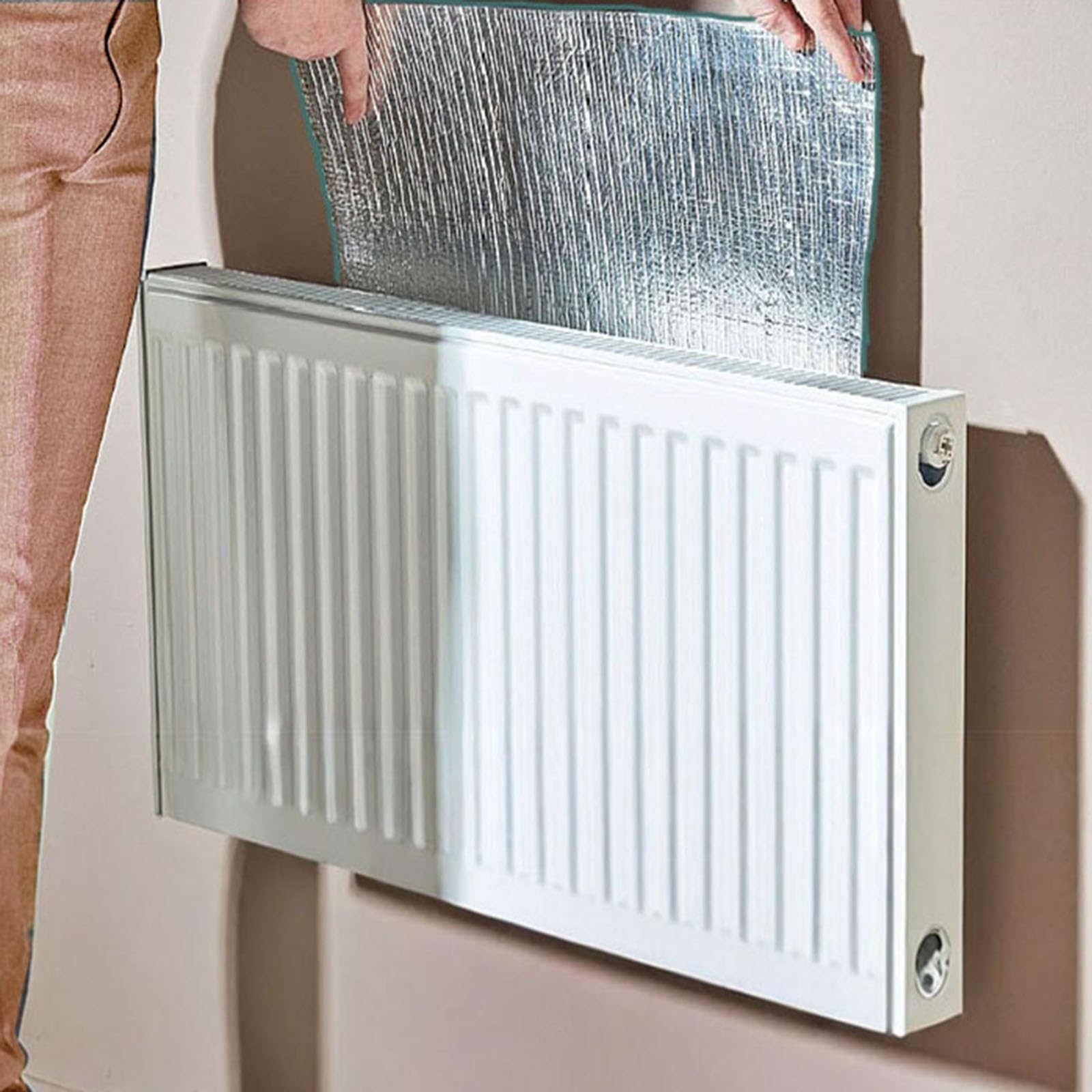 Pannelli Riflettenti per Termosifoni, Pannello Termoriflettente per Termosifoni 5MM, Pannelli Isolanti Riutilizzabile, Facile da Installare e Riporre(W 75 x H 250 cm)