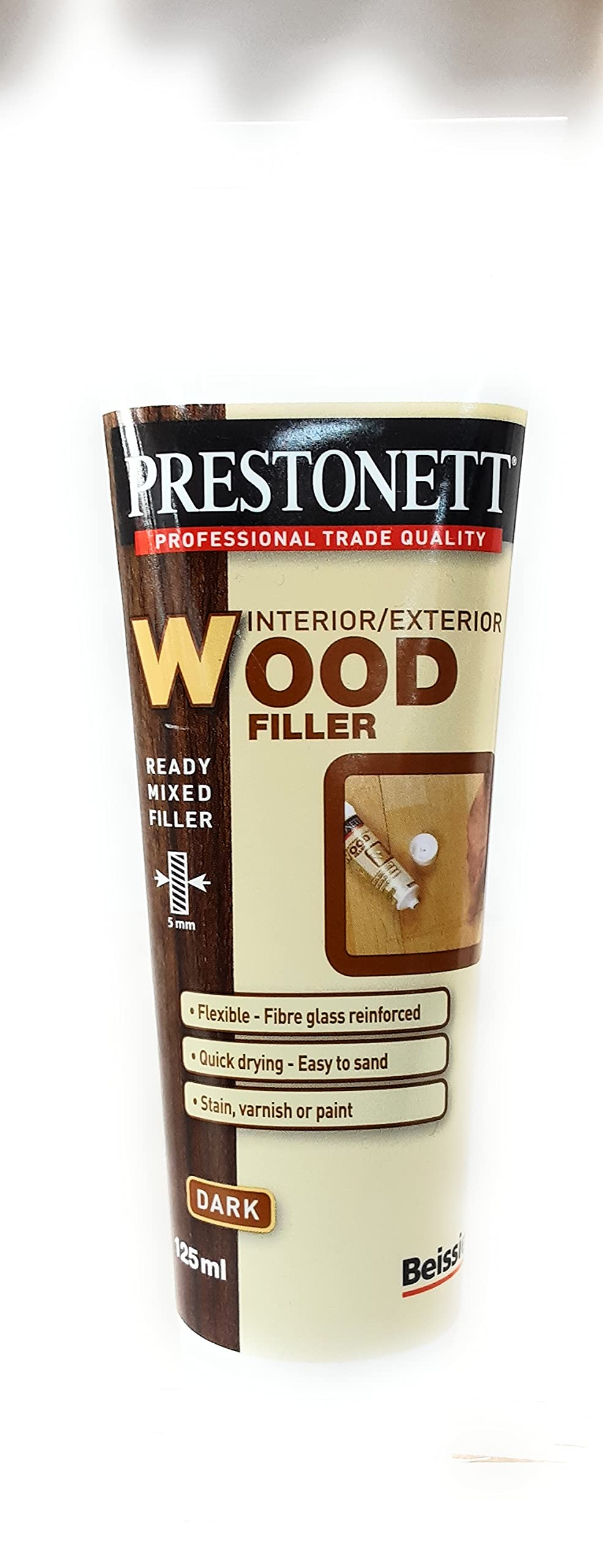 Beissier Prestonett Interior/Exterior Wood Filler Dark 125ml