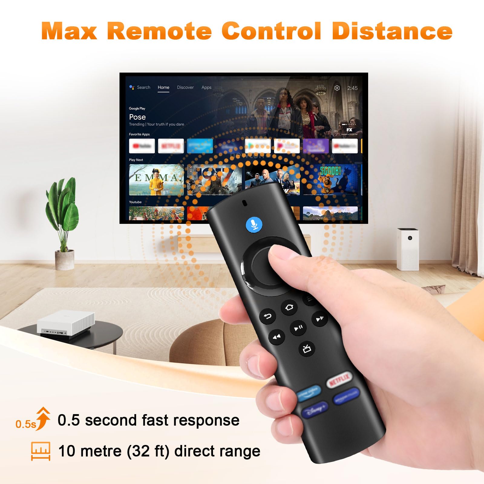 Télécommande Vocale De Remplacement, Télécommande De Remplacement Génération Amz F Ire Télécommande