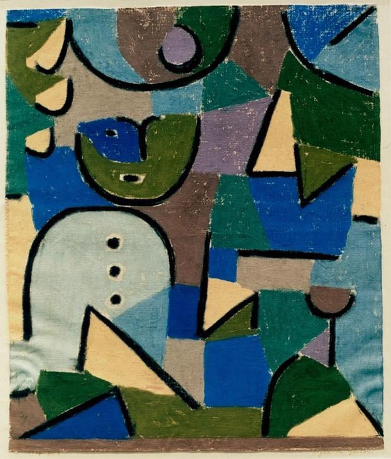 POSTERIIk Famous Animal Posters Vintage Picture Figure in the Garden by Paul Klee Modern Wall Decor for Home Decor 60x90cm