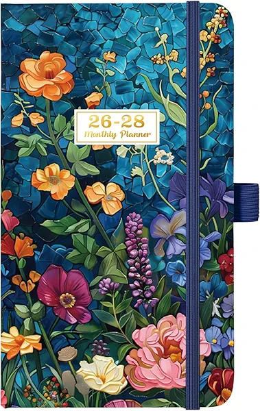 2026-2028 Pocket Planner/Calendar - 3 Year Monthly Planner 2026-2028, January 2026 - December 2028(36 Months), 6.3" x 3.7", Monthly Planners with Inner Pocket, Pen Holder & Elastic Closure - Colorful