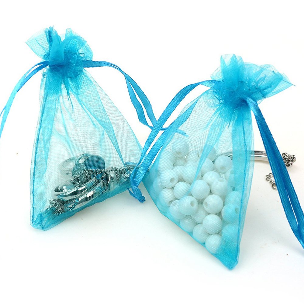 Boshen 100/200 Pezzi Sacchetti Trasparenti In Organza Per Caramelle Gioielli Con Coulisse Per Bomboniere Matrimoni E Natale 76 X 102 Cm 1~p113322093