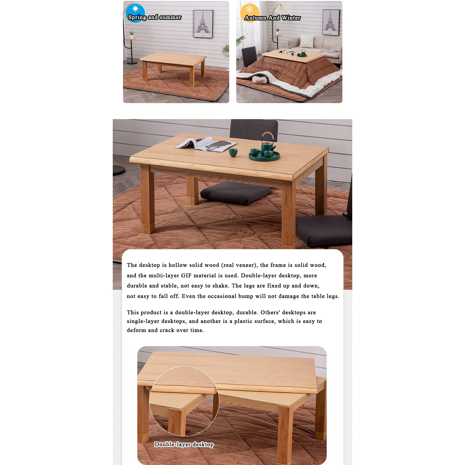 Amazon.com: Kotatsu Japanese-Style Heating Table Heating Table