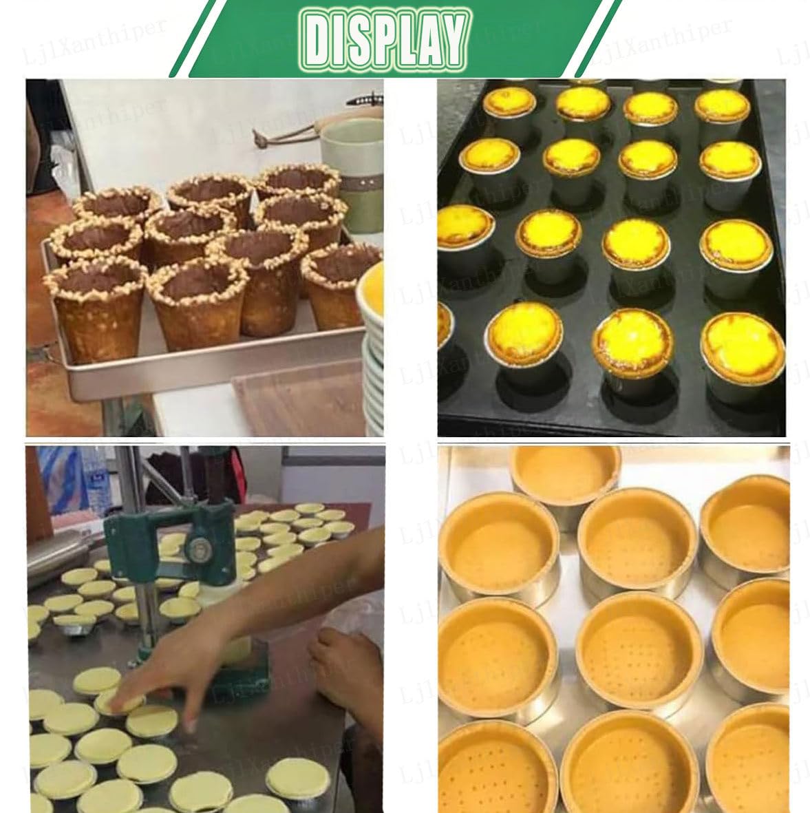 Macchina manuale per pressare crostate all'uovo, stampo per crostate di crema pasticcera per ristoranti, panetterie e pasticcerie, strumento essenziale per deliziose crostate