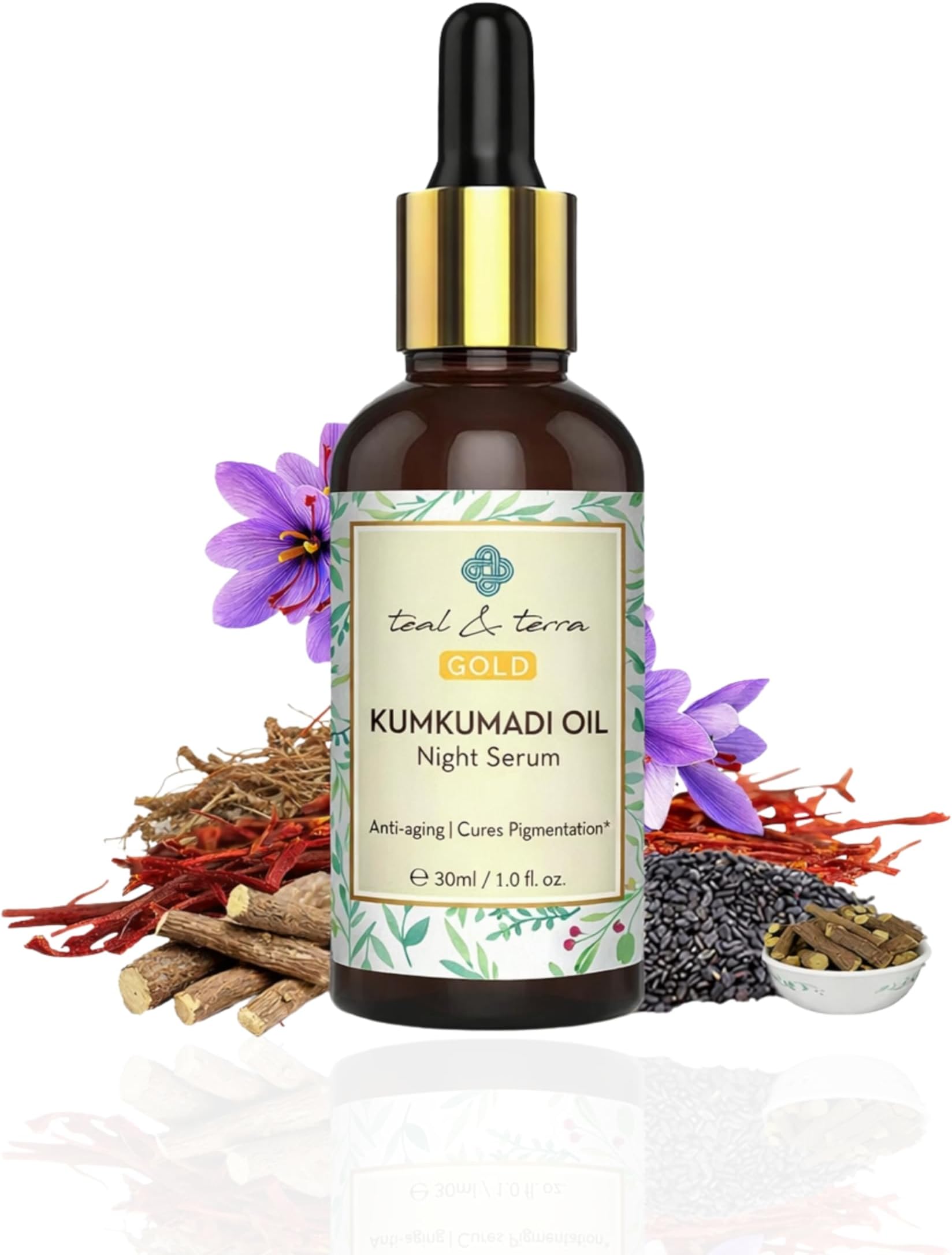 Kumkumadi Tailam Face Oil 30ml | Ayurvedic Skin Brightening & Glow Serum | Anti-Aging, Pigmentation & Dark Spot Removal | Natural Kumkumadi Thailam for Radiant, Even-Toned Skin