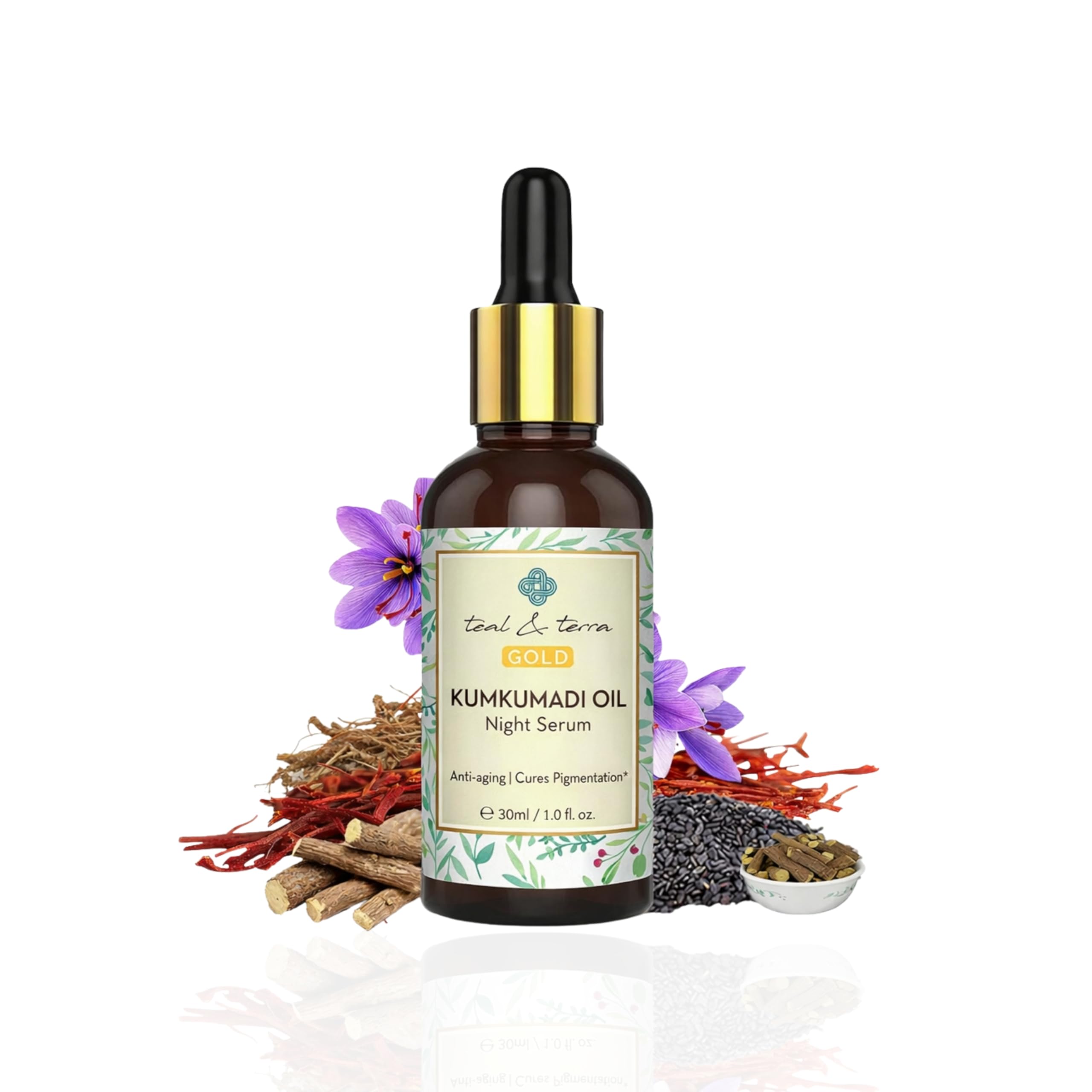 Kumkumadi Tailam Face Oil 30ml | Ayurvedic Skin Brightening & Glow Serum | Anti-Aging, Pigmentation & Dark Spot Removal | Natural Kumkumadi Thailam for Radiant, Even-Toned Skin