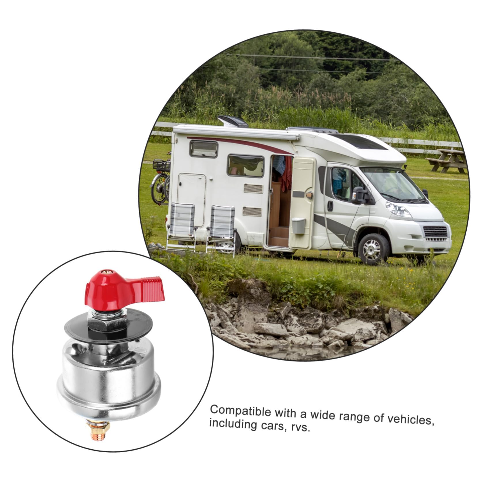 Alipis Interrupteur de Coupure Rapide pour Batterie de Voiture Coupe-circuit Antivol Interrupteur de Déconnexion pour Machines et Véhicules