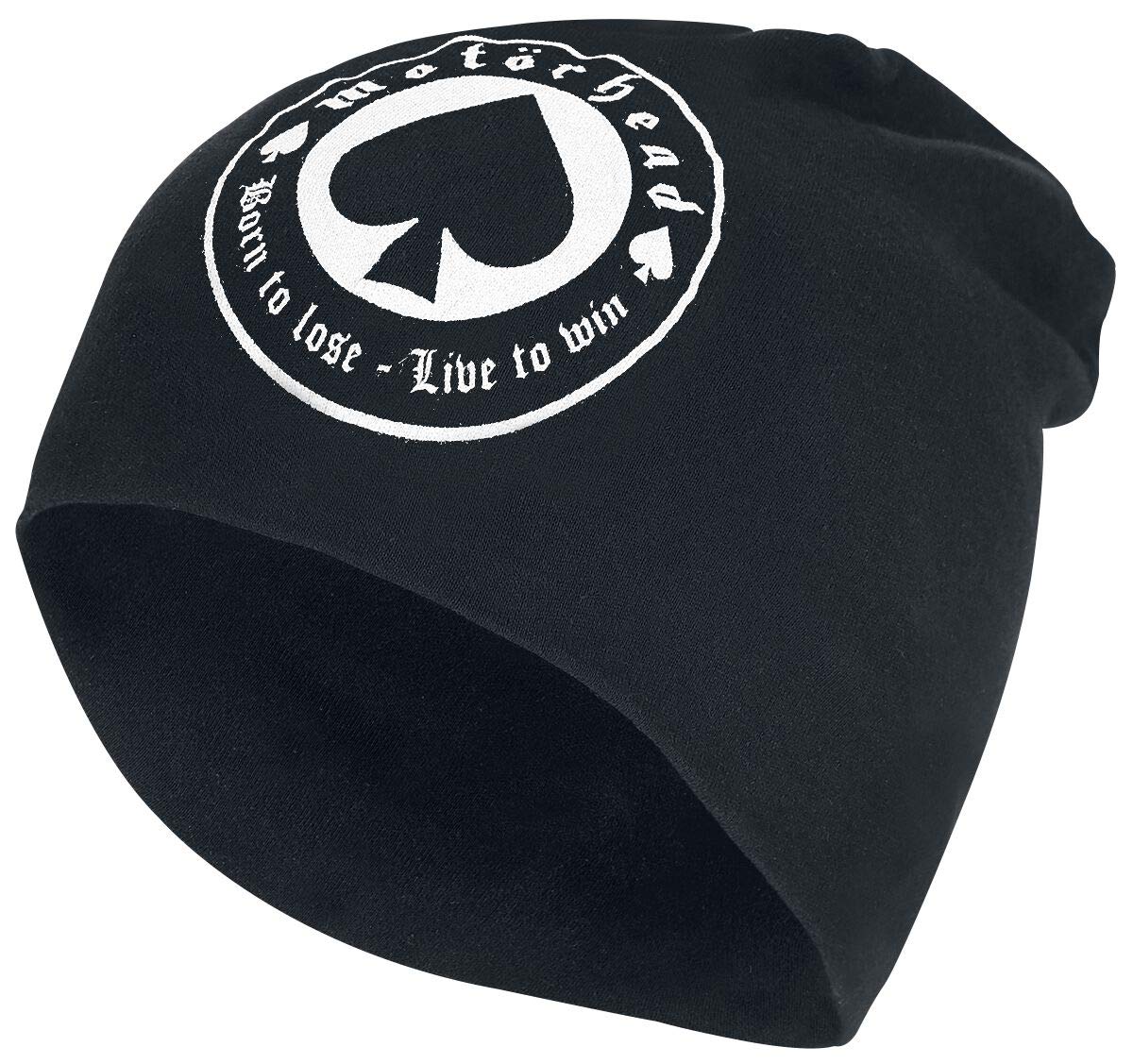Motörhead Unisex Black Born To Lose - Jersey Beanie Beanie 100% Cotton,