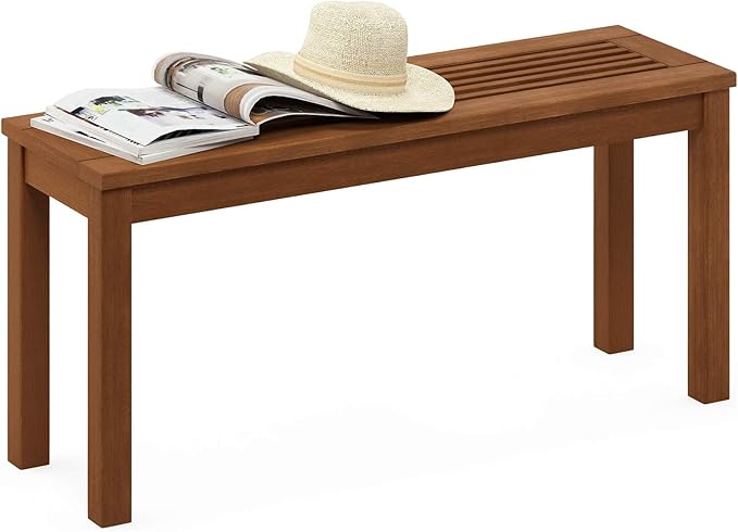 Furinno FG181110-C Tioman Outdoor Backless Bench Natural,1-Pack