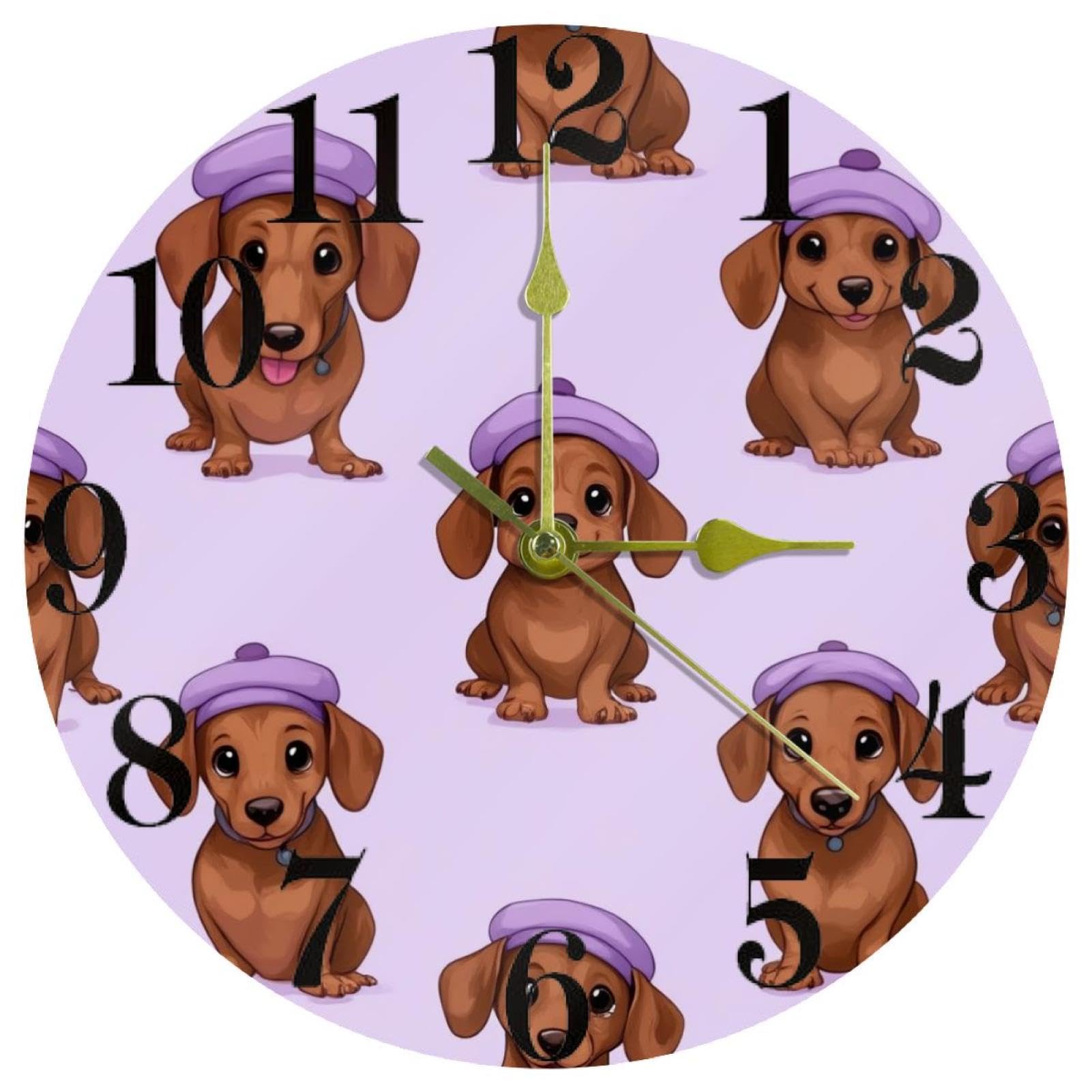 Horloge ronde silencieuse à piles résolvant le problème du bruit mécanique à la maison