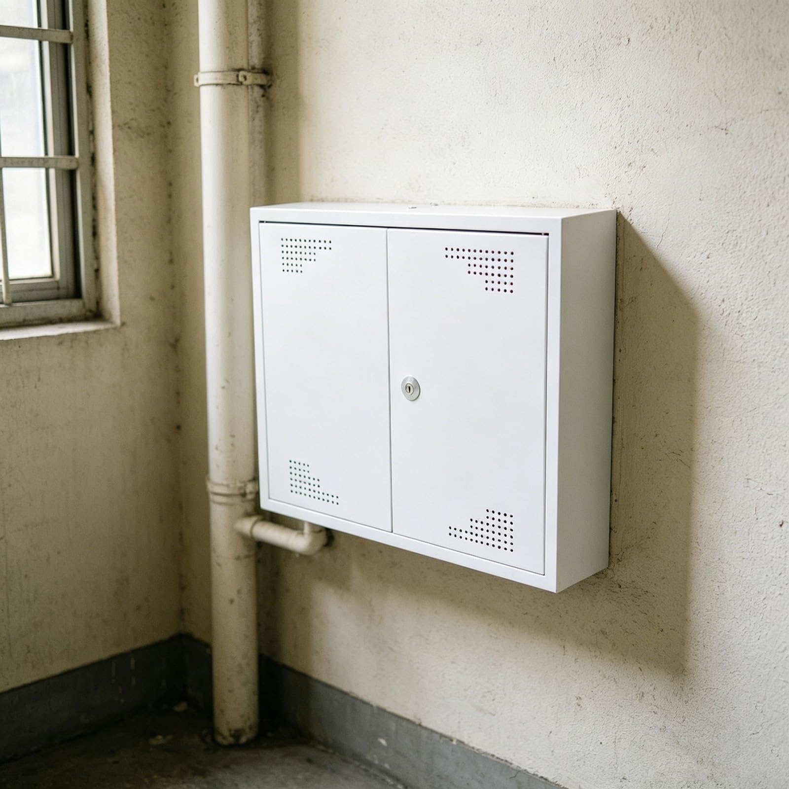 Armario Electrico Grande de Acero Laminado en Frío, Caja Estanca Exterior Electrica, Cuadro Electrico Superficie Multimedia para Interiores