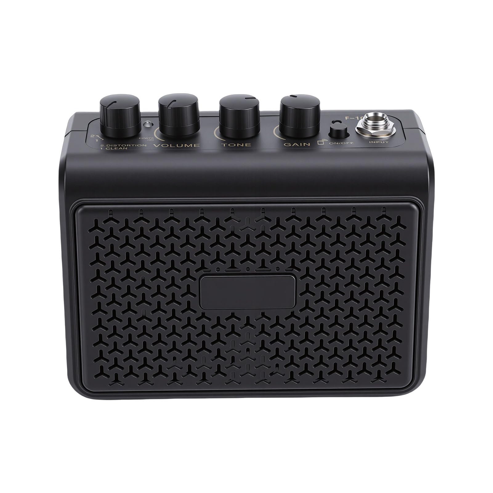 Zerodis Amplificatore per Chitarra Portatile, Altoparlante Ricaricabile da 10 W con Puliti e di Distorsione per Esercitazioni Domestiche e Uso Esterno