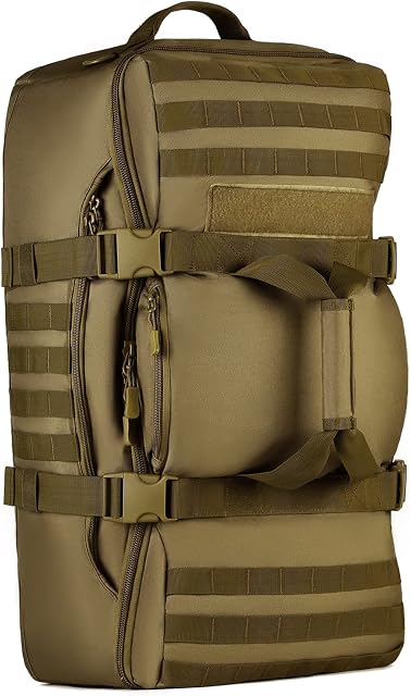 Huntvp 60L Backpack,Tactical Large Molle Backpack, Hiking Rucksack Travel Luggage 3 Way Handbag Crossbody Bag for Outdoors Hunting Travelling Camping Trekking