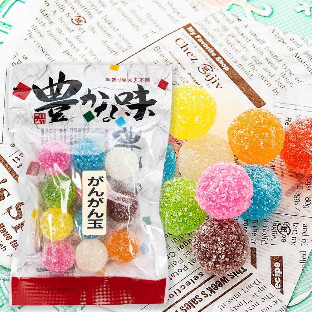 Amazon.co.jp: 豊かな味 がんがん玉 9粒入 キャンディー 飴 : 食品