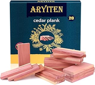 Cedar Blocks for Clothes Storage, 20 Pack Planks - Aromatic Scent Cedars Wood Planks for Closets and Drawers Freshener