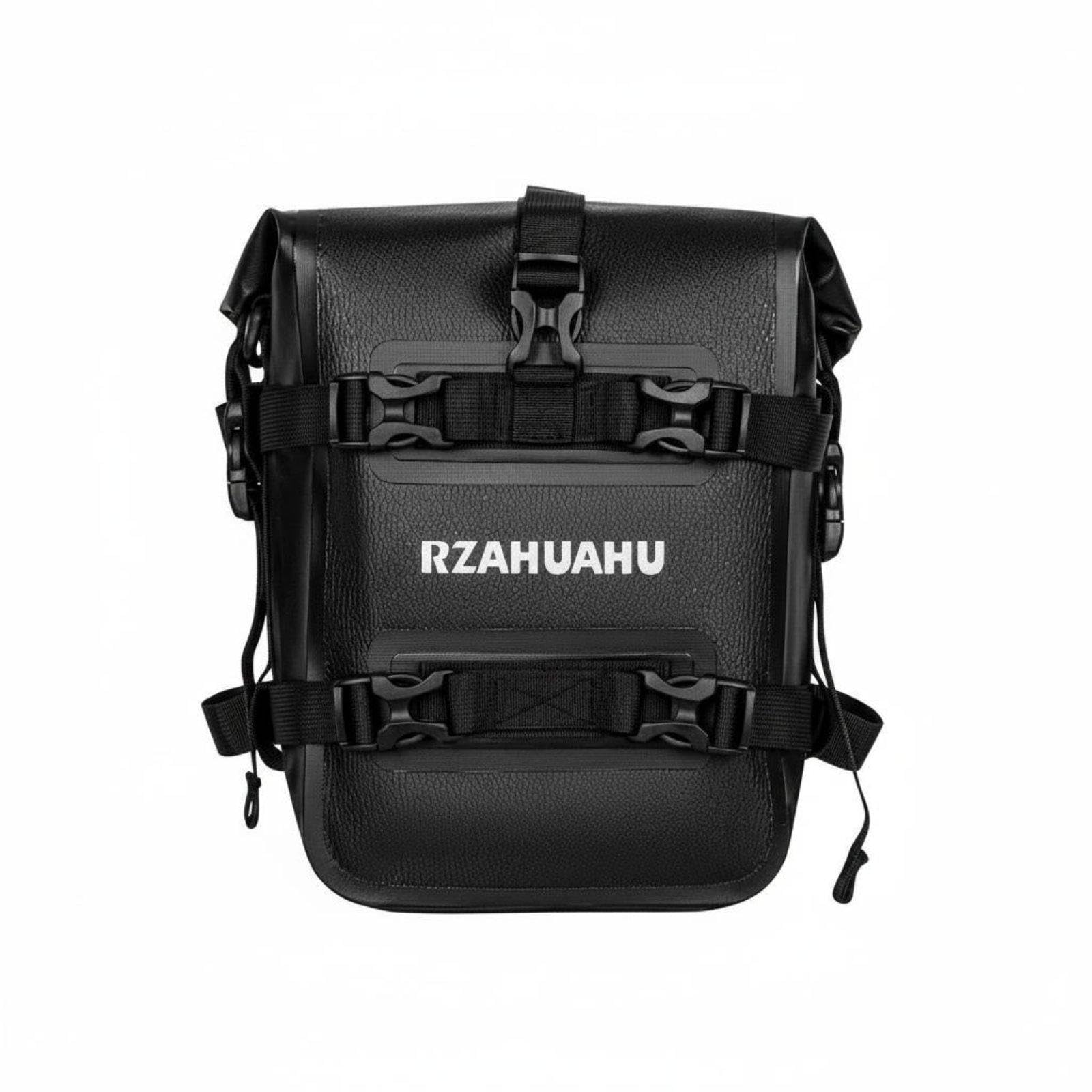 Petrol Motorcycle Storage Bag Mount Easy Install Motorcycle Tank Mount Bag Quick Release Straps Waterproof Motorcycle Rack Pouch for Motorbike Travel Leather Pattern-image-6