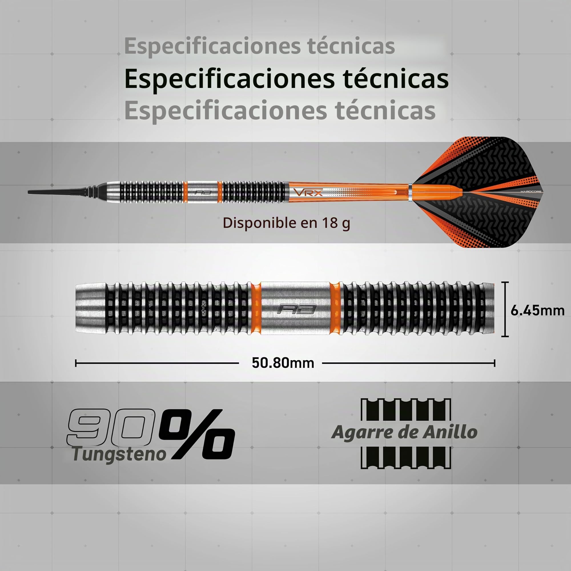 Red Dragon Amberjack Series Softip - Juego de Dardos Profesionales (18 Gramos)