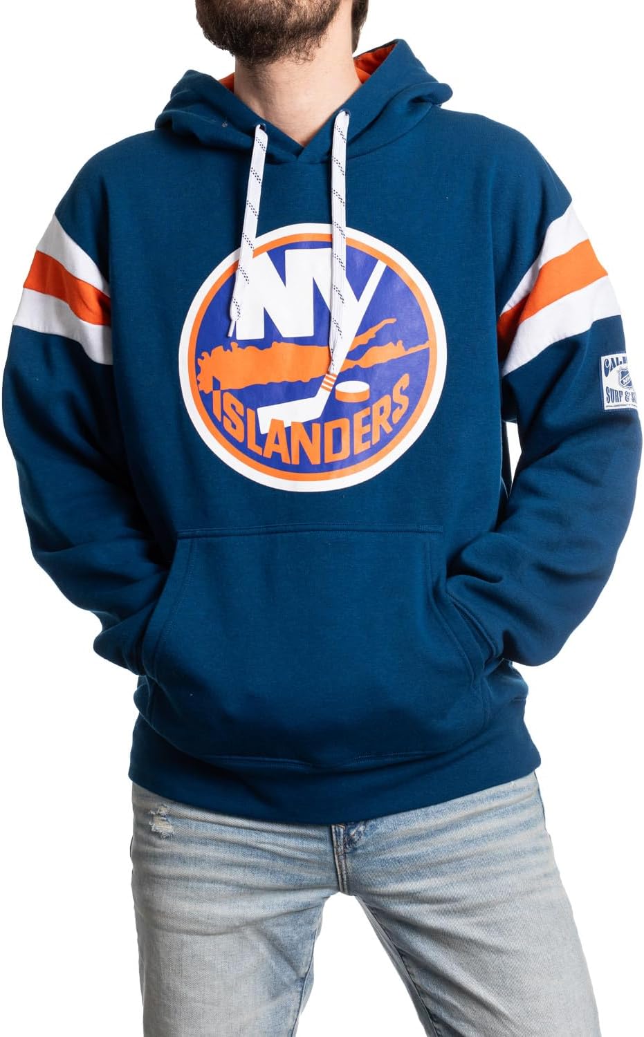 Calhoun NHL Surf & Skate Mens Varsity Retro Style Pullover Hoodie  The Coastal Collection