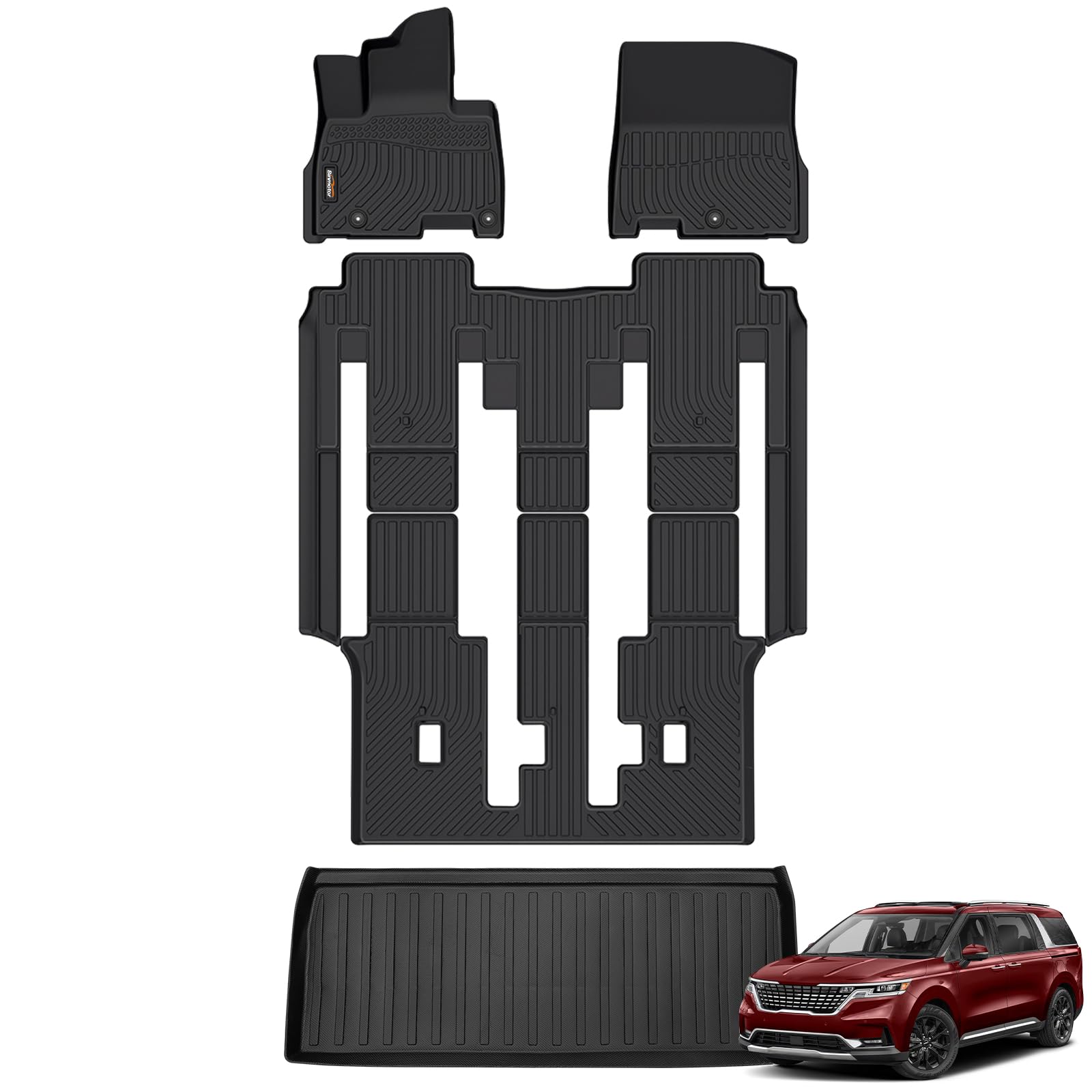 Binmotor Floor Mats & Cargo Liner Set (Kia Carnival 2020–2026)