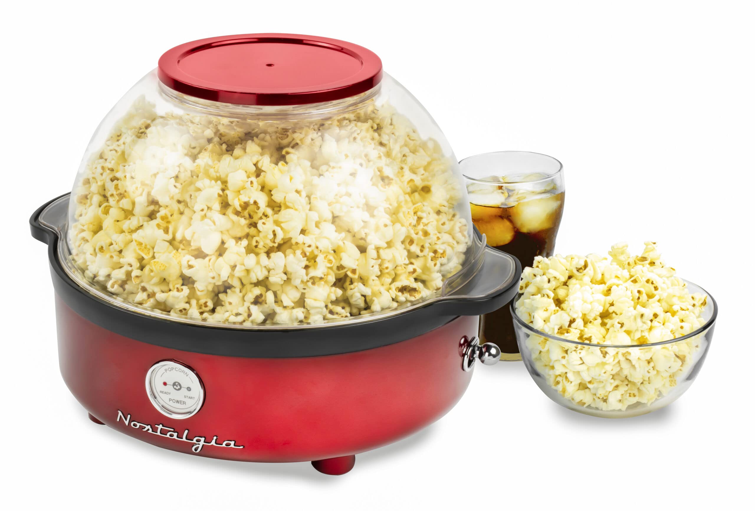 Nostalgia Machine à popcorn rétro Rouge 5,5 l