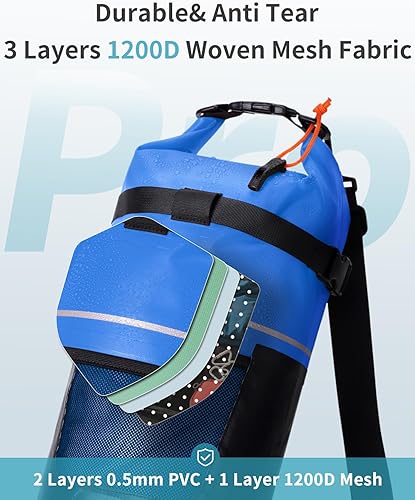 Miniatura 4 de ECOHUB Bolsa seca impermeable para mujeres y hombres, 5L10L20L Roll Top Bolsa de almacenamiento ligera en seco Mochila para viajes, kayak,