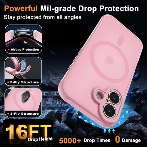 Vista 863 de MOCCA - Funda magnética resistente para iPhone 11 de 6.1 pulgadas, compatible con MagSafe, protector de pantalla de vidrio + protector de lente