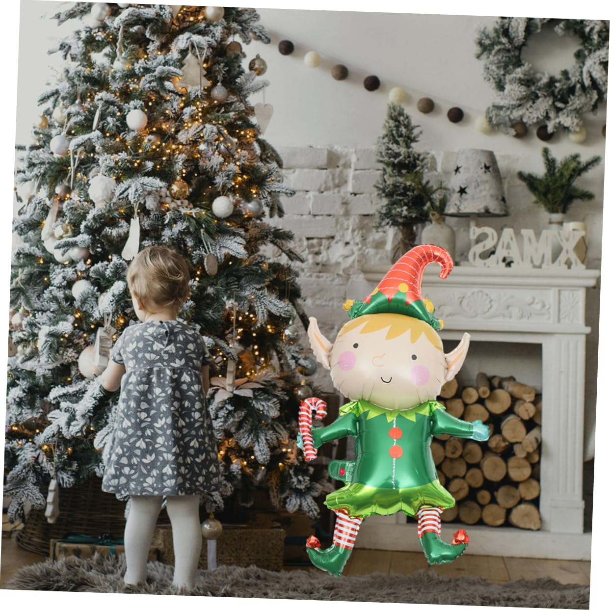 Ciieeo 50pièces Ballons Aluminium Décoratifs pour Noël Accessoires de Fête et Décoration Intérieure