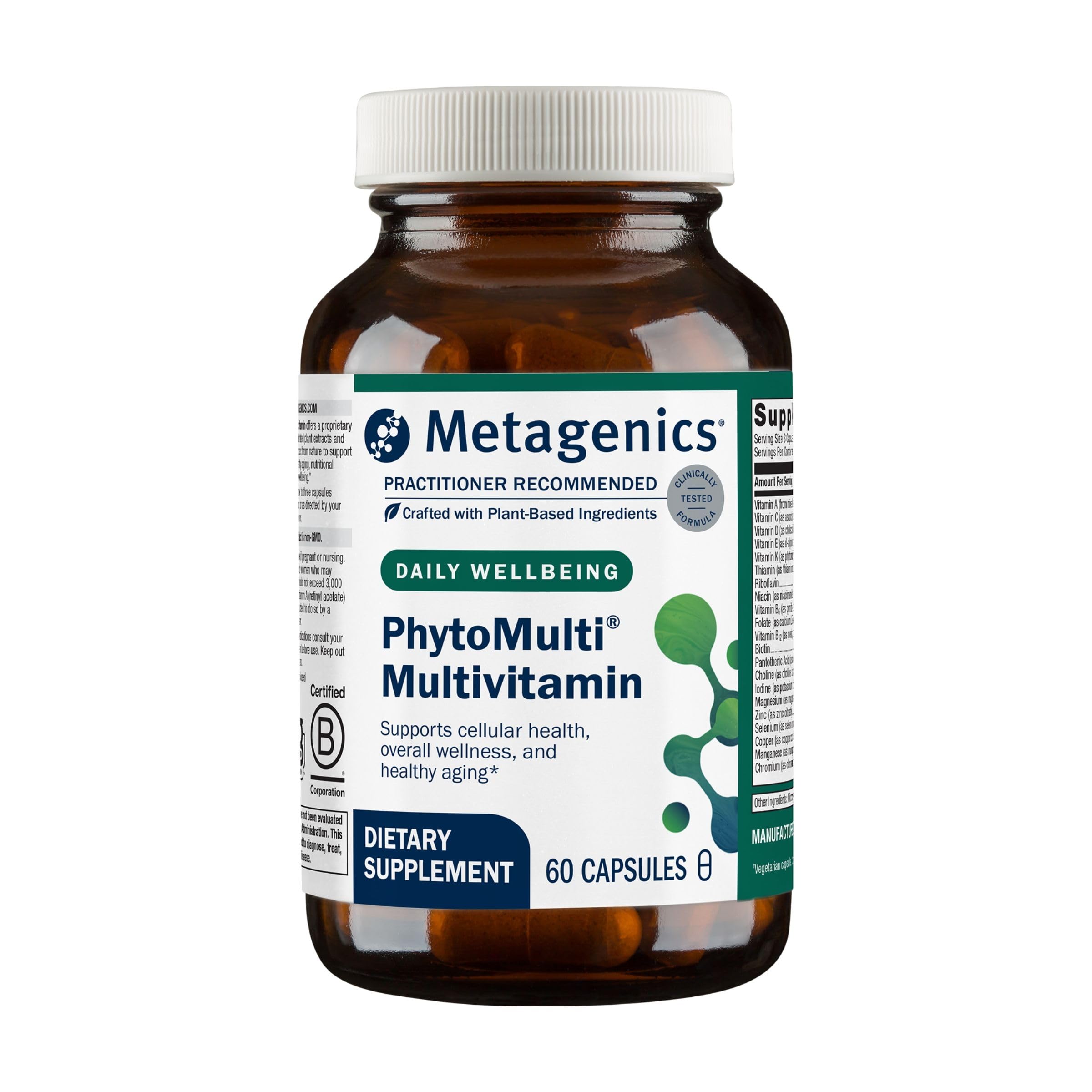 Metagenics PhytoMulti Multivitamin for Men & Women, Chromium, 60 Capsules