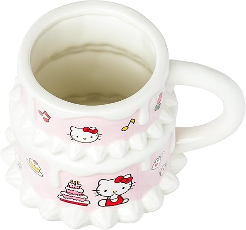 Miniatura 296 de Silver Buffalo Sanrio Hello Kitty and Friends Pompompurin - Taza de cerámica esculpida en 3D, 20 onzas