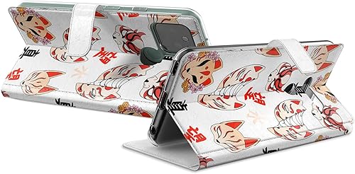 Miniatura 2 de Funda de repuesto para Huawei P30 Pro P30 Mate 30 Pro Mate 30 Mate 20 Pro Mate 20 Jeroglyph Kawaii Girl Rojo PU Funda Flip Cover Snap Geisha