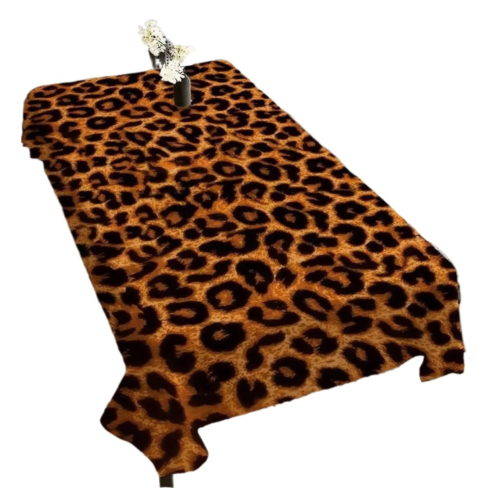 FOAAXSG Tablecloth Animal Leopard Print Multi-Use Rectangle Tablecloth - Waterproof For Dust Cover, Picnics & TemporaryTables(Color8,90x140 cm)