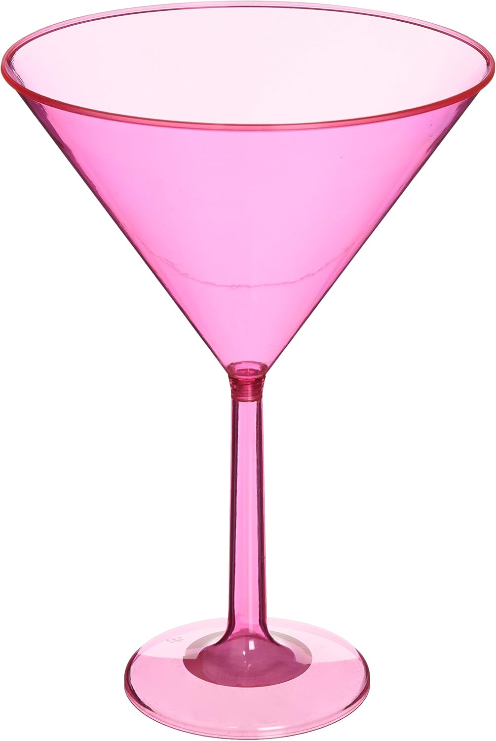 Amscan Bright Pink Jumbo Martini Glass 25 oz. 6 Ct