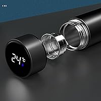 Vista 4 de NC inteligente de acero inoxidable termo pantalla de temperatura botella de agua inteligente frasco de vacío termos taza de café