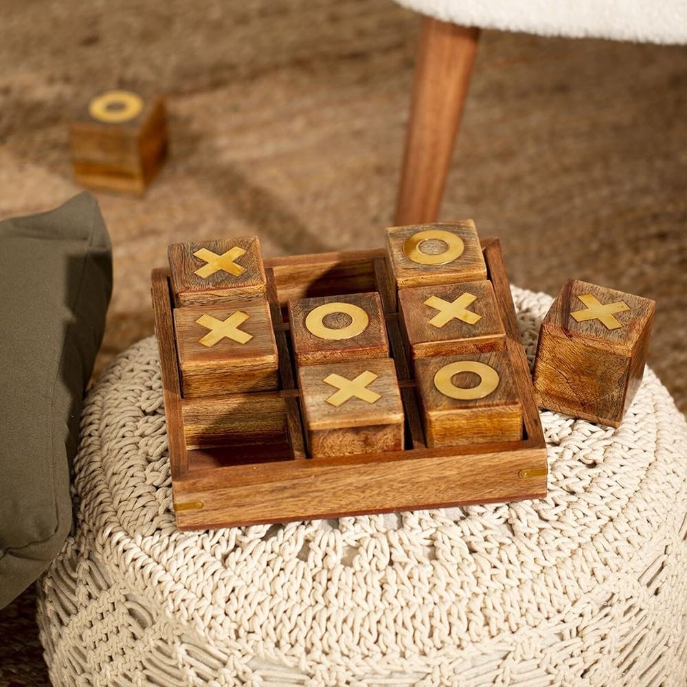 ATMOSPHERA CREATEUR D'INTERIEUR Jeu Morpion Bois 23x23