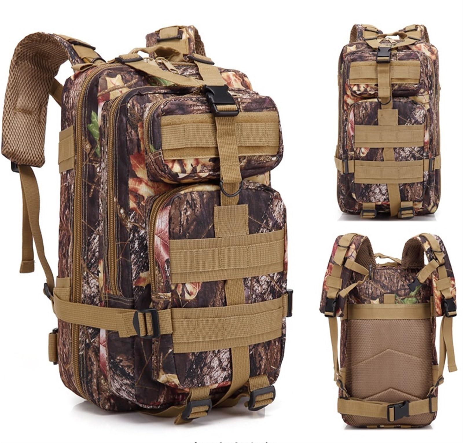 Mochila Viaje Mochila Montaña Mochila De Camuflaje Para Exteriores, Bolsa De Camuflaje Para Acampar, Mochila Oxford Para Viajes Y Senderismo Mochila Trekking