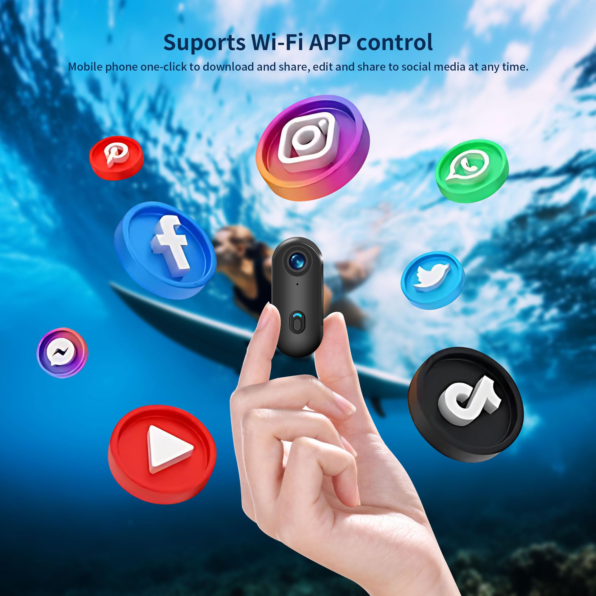 SEAFRONT Body Camera 1080p Wearable Sport Camera Magnetic Recorder 120 SEAFRONT Body Camera 1080p Wearable Sport Camera Magnetic Recorder 120