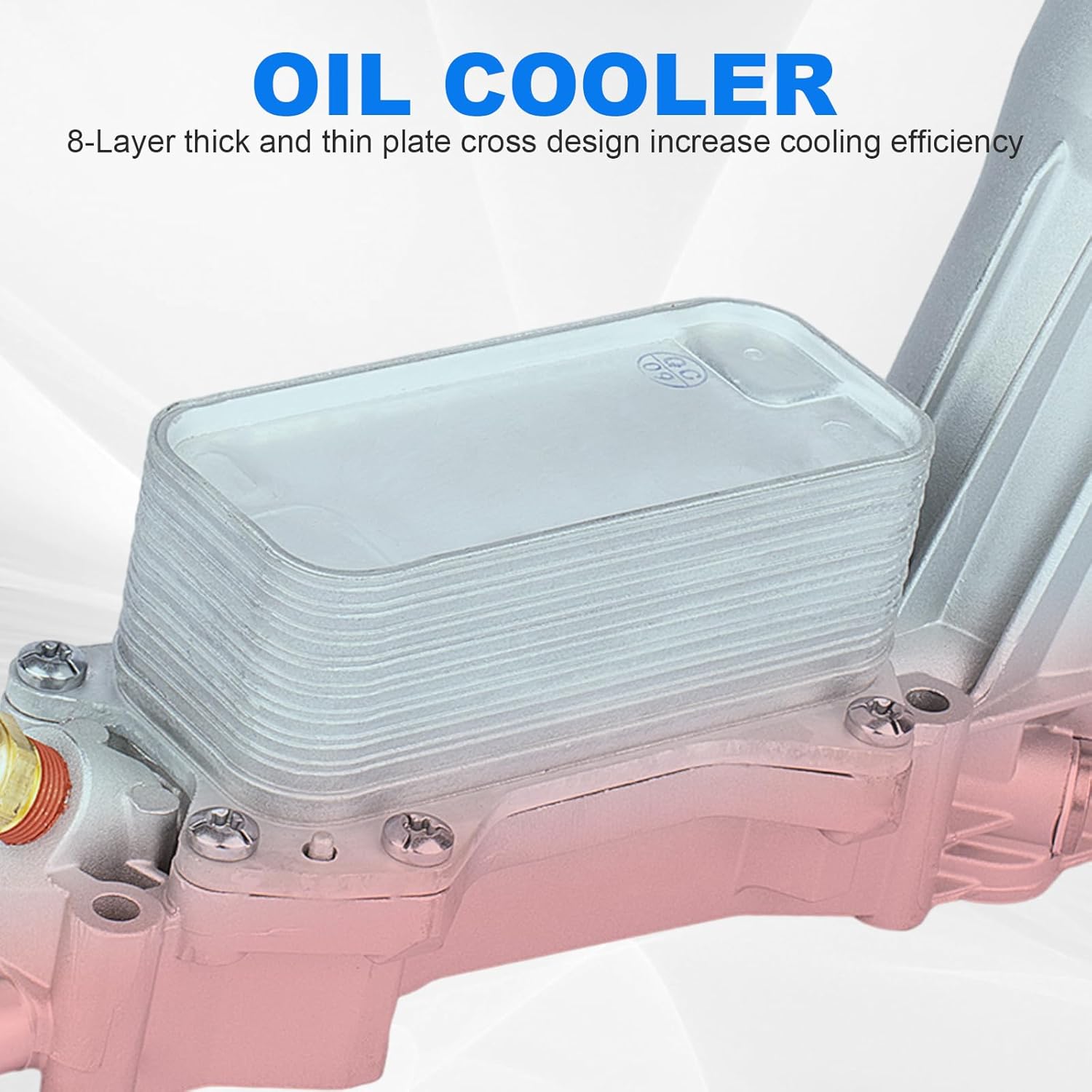 926-959 926-876 Aluminum Engine Oil Cooler Oil Filter Housing Kits for 2011-2016 Dodge Charger Challenger Journey Jeep Wrangler Grand Cherokee,Wrangler Chrysler 200 300, Ram ProMaster 3.6L