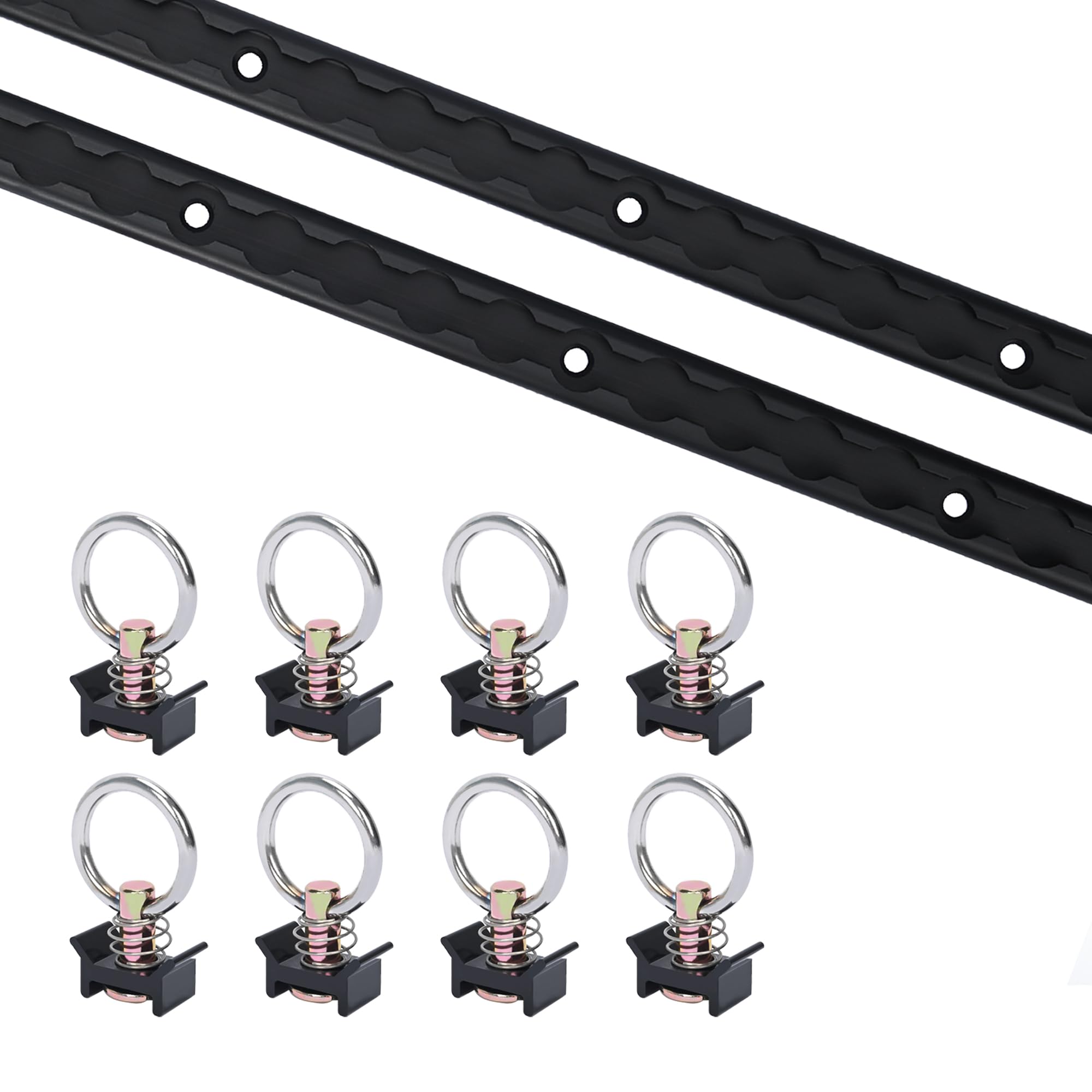 Amazon.com: lukar 2 Pack 4ft Black L Track Rail and 8pcs L