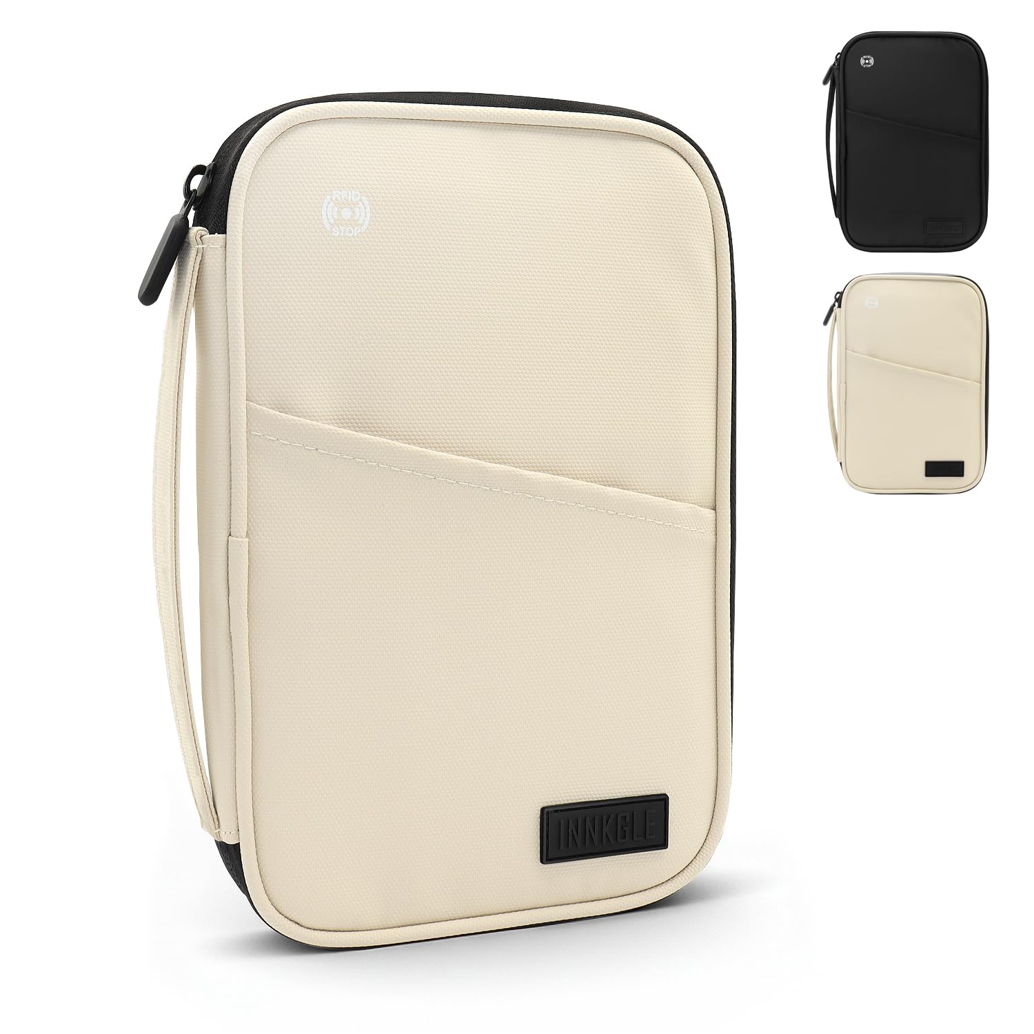 Passport Holder Travel Wallet -White- RFID Blocking, Waterproof Travel Document Organizer with Multiple Compartments, Family Travel Wallet for Men and Women, Ideal Travel Accessories & Gifts