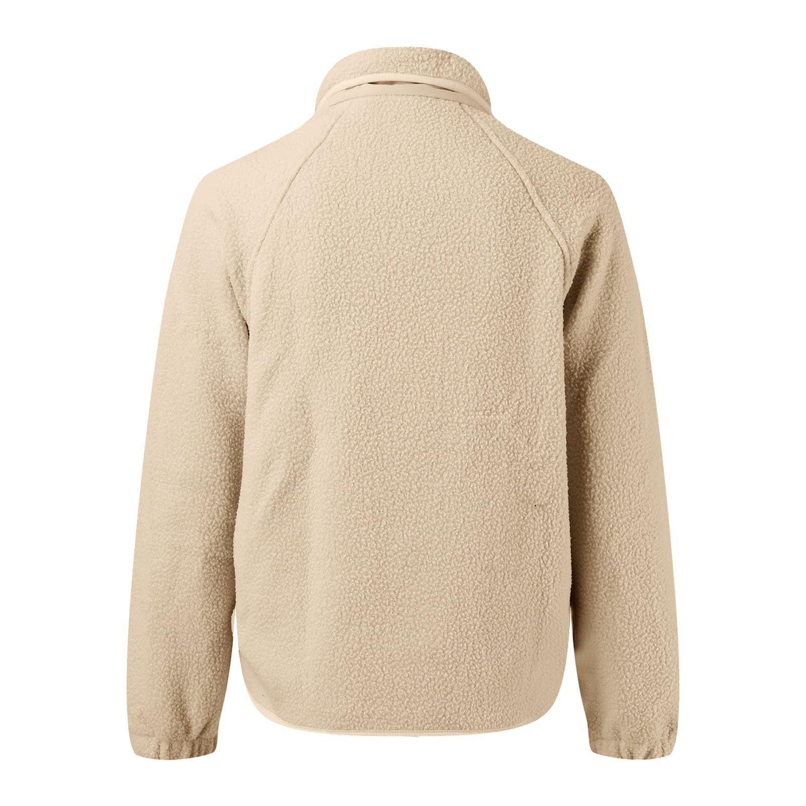 Generisch Chaqueta de forro polar con cremallera, suave, cálida, con cremallera completa, para deportes al aire libre y ocio.