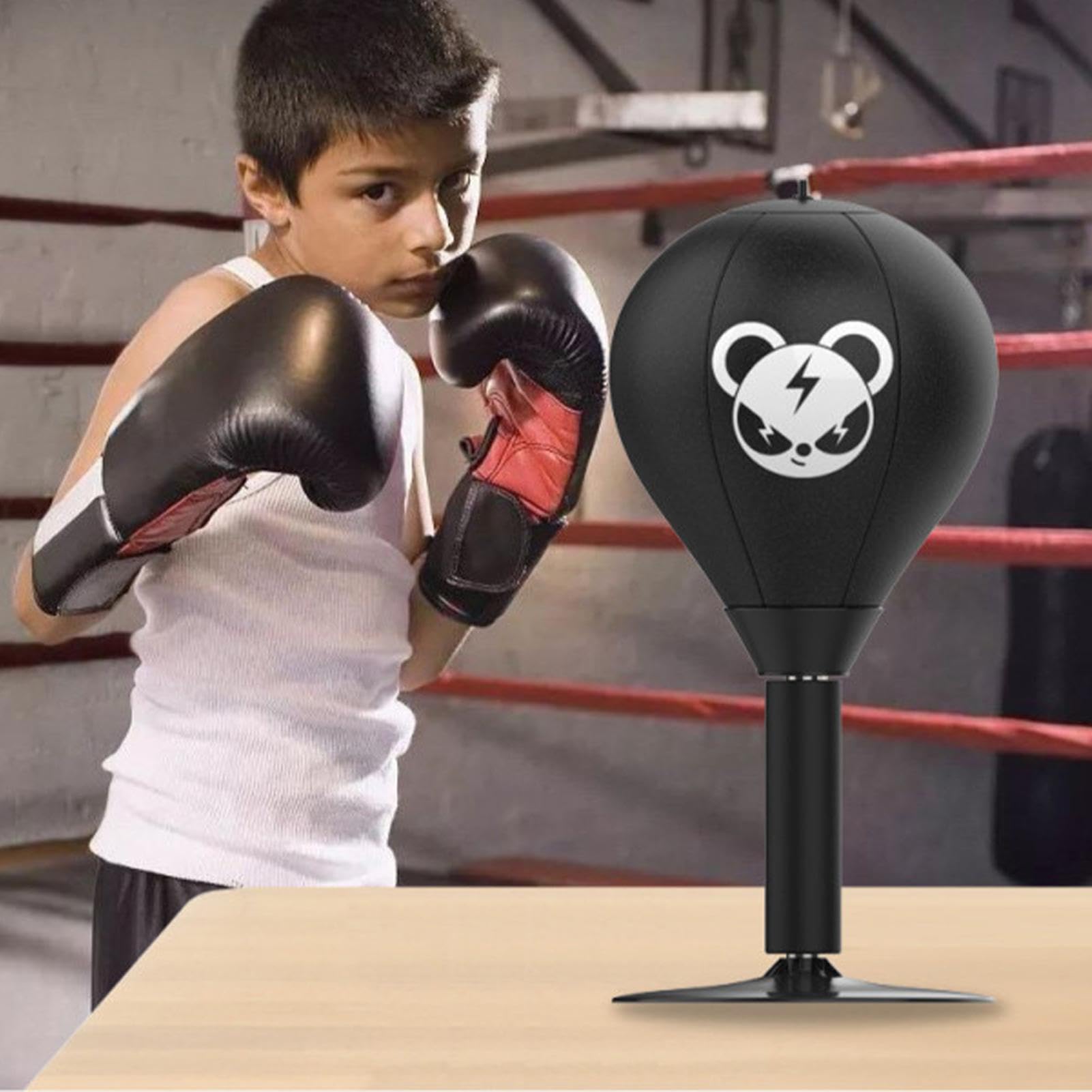 Desktop-Boxsack – Mini-Boxball zum Stressabbau für den Schreibtisch, Tisch-Boxball mit Saugnapf | Robuster Büro-Boxsack, Stressabbau-Boxball für Arbeitsplatz und Zuhause, Tisch-Boxball