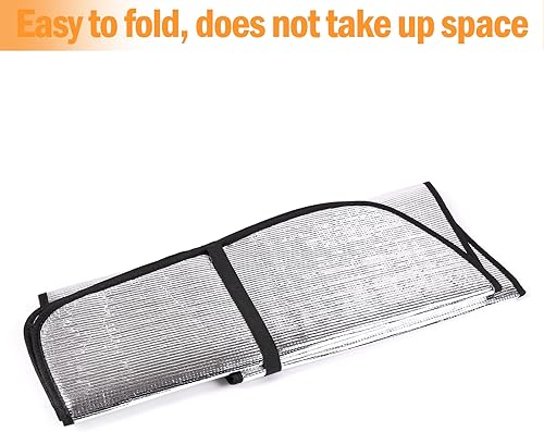 Miniatura 5 de Daeiclru Parasol para parabrisas de automóvil compatible con Toyota Supra GR A90 A91 MK5 2019-2022, reflector plegable de rayos UV, parasol para