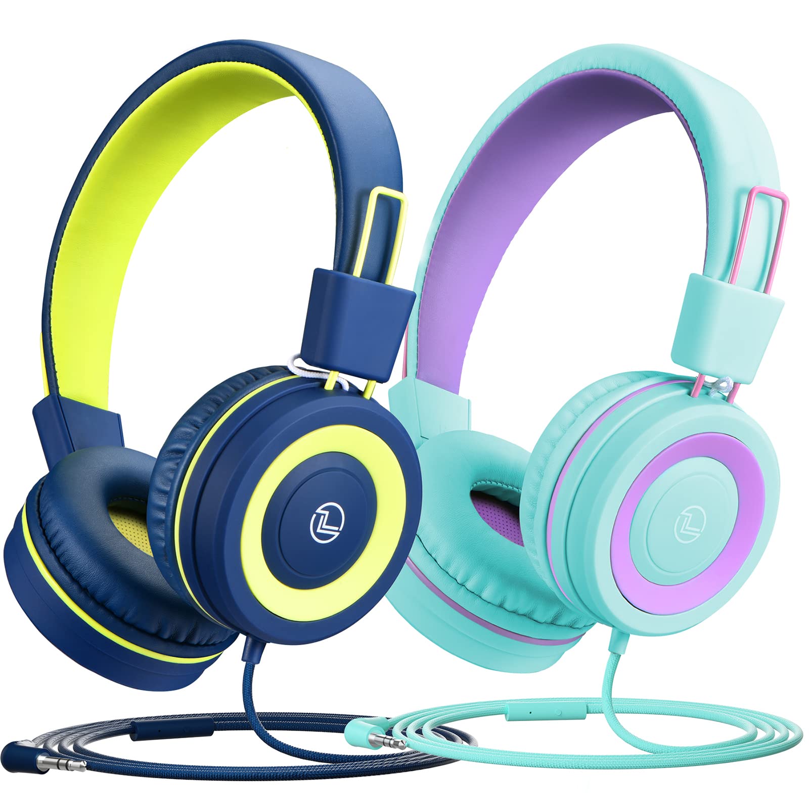 Amazon.co.jp: 子供 ヘッドホン 2点セット 91db音量制限 スプリッター
